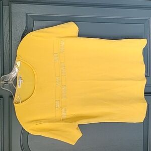 Like new tight knit short sleeve top with embellishments